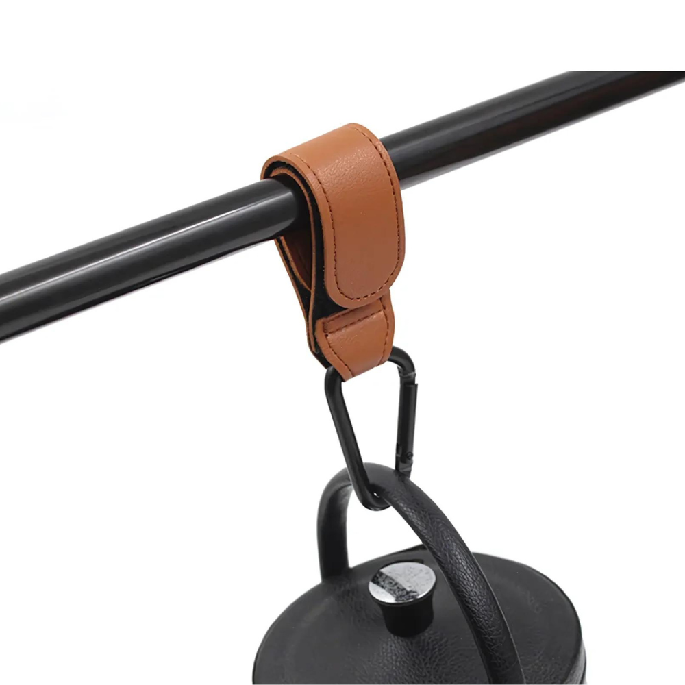 Kinderwagenhaken Leder