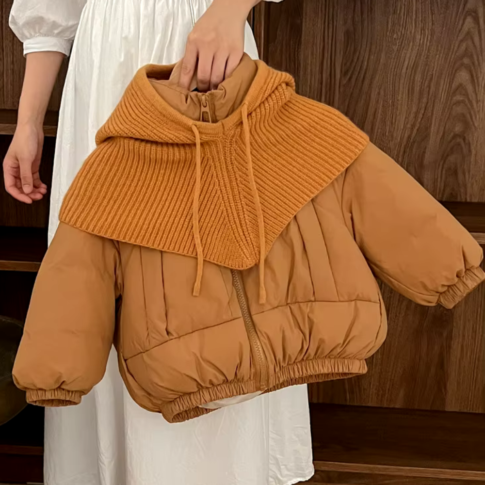 kinderdaunenjackebeige